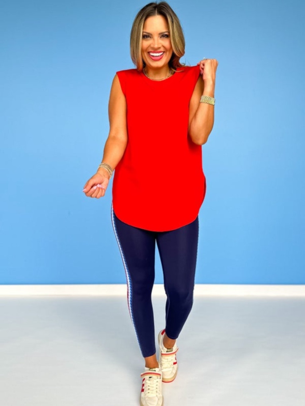 BNWT RED OPEN BACK ATHLETIC TOP LIMITED EDITION